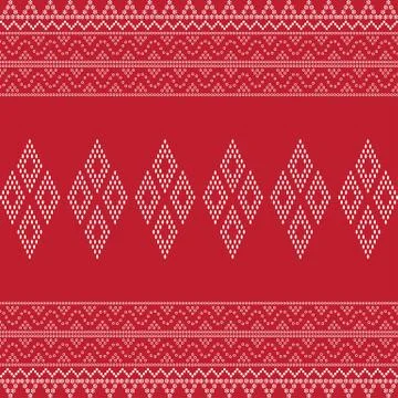 Seamless geometric ornamental pattern background. Stock Illustration