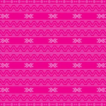 Seamless geometric ornamental pattern background. Stock Illustration