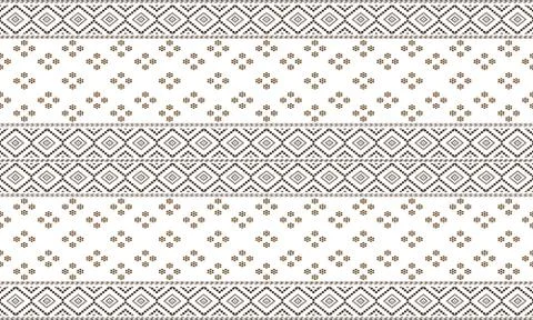 Seamless geometric ornamental pattern background. seamless traditional textil Stock Illustration