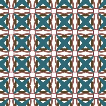 Seamless geometric ornamental vector pattern Illustrazione stock