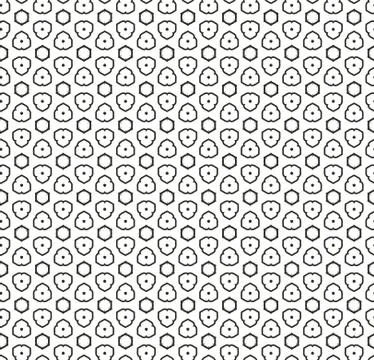 Seamless geometric ornamental vector pattern Stock Illustration