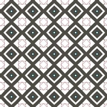 Seamless geometric ornamental vector pattern Stock Illustration