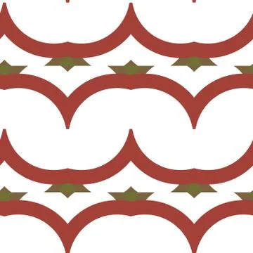 Seamless geometric ornamental vector pattern Stock Illustration