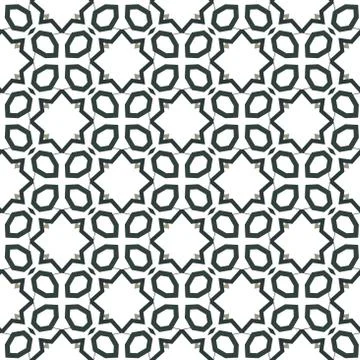 Seamless geometric ornamental vector pattern Illustrazione stock