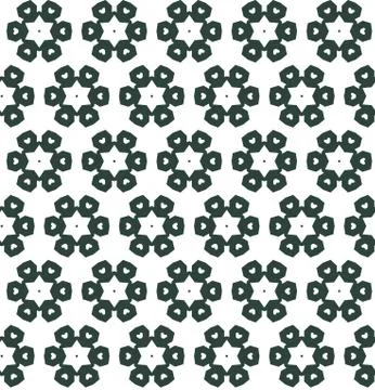 Seamless geometric ornamental vector pattern Stock Illustration