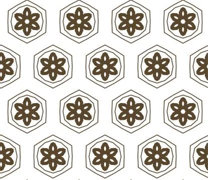 Seamless geometric ornamental vector pattern Stock Illustration