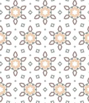 Seamless geometric ornamental vector pattern. Abstract background Stock Illustration