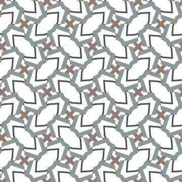 Seamless geometric ornamental vector pattern. Abstract background Stock Illustration