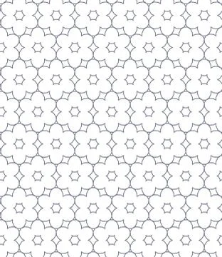 Seamless geometric ornamental vector pattern. Abstract background Stock Illustration
