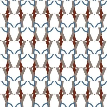 Seamless geometric ornamental vector pattern. Abstract background Stock Illustration