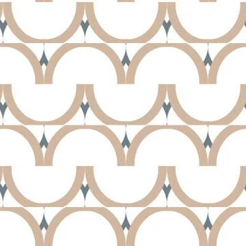 Seamless geometric ornamental vector pattern. Abstract background Stock Illustration