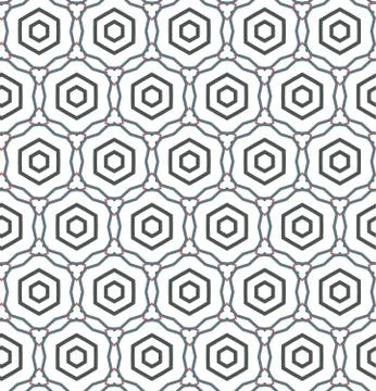 Seamless geometric ornamental vector pattern. Abstract background Stock Illustration