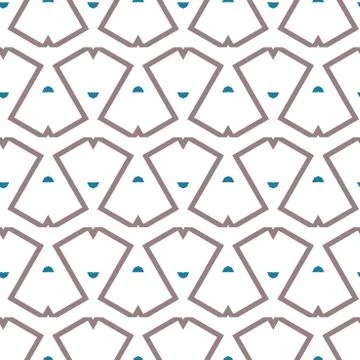 Seamless geometric ornamental vector pattern. Abstract background 스톡 일러스트