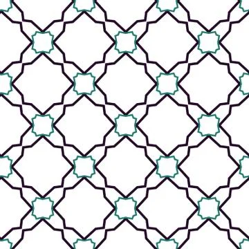 Seamless geometric ornamental vector pattern. Abstract background Stock Illustration