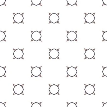 Seamless geometric ornamental vector pattern. Abstract background Stock Illustration