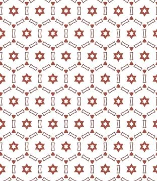 Seamless geometric ornamental vector pattern. Abstract background Illustrazione stock