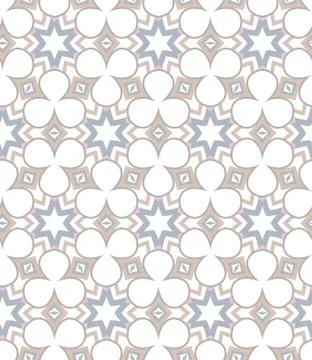 Seamless geometric ornamental vector pattern. Abstract background Stock Illustration