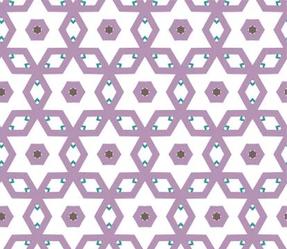 Seamless geometric ornamental vector pattern. Abstract background Illustrazione stock