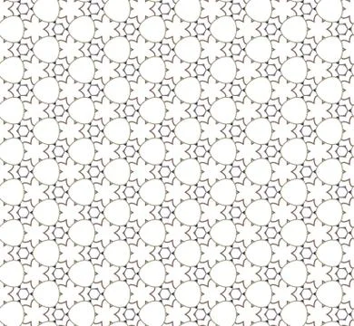 Seamless geometric ornamental vector pattern. Abstract background Stock Illustration