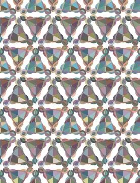 Seamless geometric ornamental vector pattern. Abstract background 스톡 일러스트