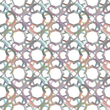 Seamless geometric ornamental vector pattern. Abstract background Stock Illustration