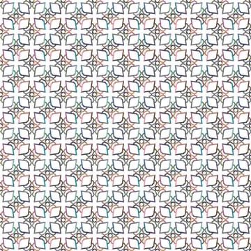 Seamless geometric ornamental vector pattern. Abstract background Stock Illustration