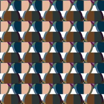 Seamless geometric ornamental vector pattern. Abstract background Stock Illustration