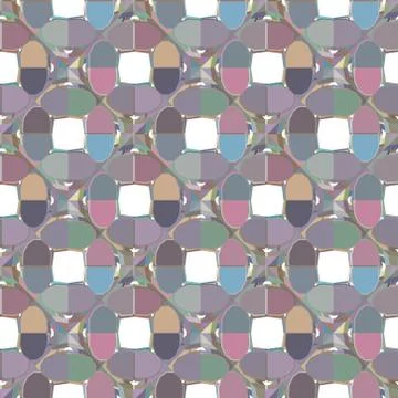 Seamless geometric ornamental vector pattern. Abstract background Stock Illustration