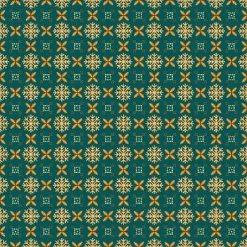 Seamless geometric ornamental vector pattern. Abstract background plaid patte Stock Illustration