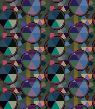Seamless geometric ornamental vector pattern. Abstract background Stock Illustration