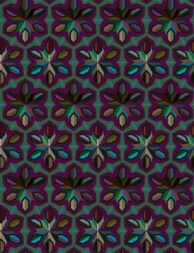 Seamless geometric ornamental vector pattern. Abstract background Stock Illustration