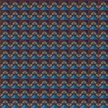 Seamless geometric ornamental vector pattern. Abstract background Illustrazione stock