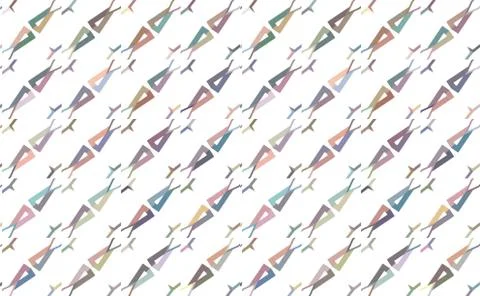 Seamless geometric ornamental vector pattern. Abstract background Stock Illustration