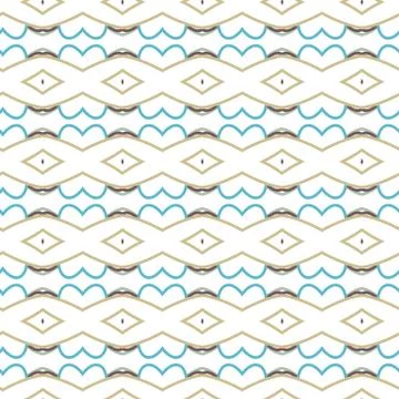 Seamless geometric ornamental vector pattern. Abstract background Stock Illustration