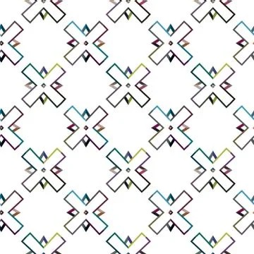 Seamless geometric ornamental vector pattern. Abstract background Illustrazione stock