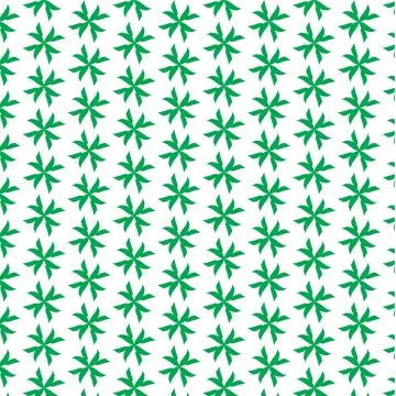 Seamless geometric pattern Abstract botanical tessellation Radial floral repeat  스톡 일러스트