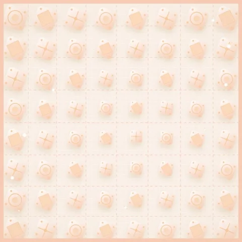 Seamless Geometric Pattern of Abstract Peach Shapes on Light Background Stock Footage 347811596