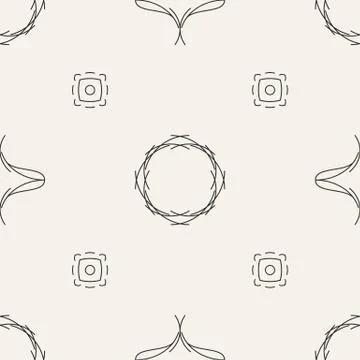Seamless geometric pattern. Abstract simple composition. Stock Illustration