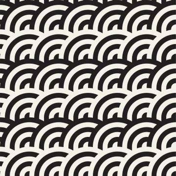 Seamless geometric pattern. Abstract stripy geometric background. Stylish vector Stock Illustration