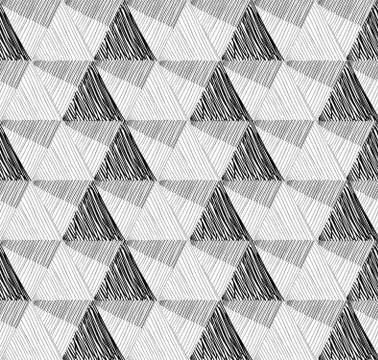 Seamless geometric pattern. Abstract vector textured background Stock Illustration