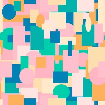Seamless geometric pattern background. Pucci style Stock Illustration