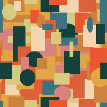 Seamless geometric pattern background. Pucci style Stock Illustration