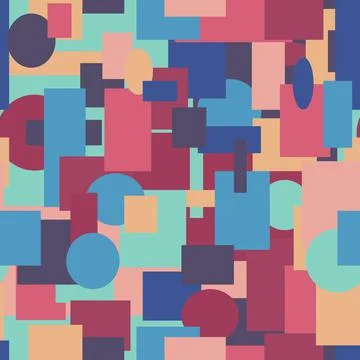 Seamless geometric pattern background. Pucci style Stock Illustration