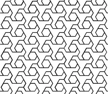 Seamless Geometric Pattern Background Vector Stock Illustration