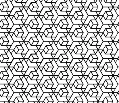 Seamless Geometric Pattern Background Vector Stock Illustration