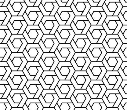 Seamless Geometric Pattern Background Vector Stock Illustration