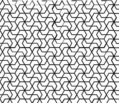 Seamless Geometric Pattern Background Vector Stock Illustration