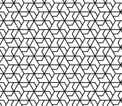 Seamless Geometric Pattern Background Vector Stock Illustration