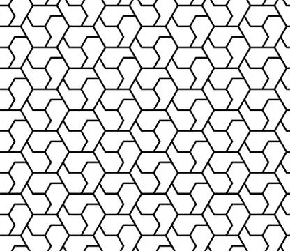 Seamless Geometric Pattern Background Vector Stock Illustration