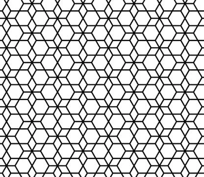 Seamless Geometric Pattern Background Vector Stock Illustration